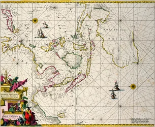 Oost-Indië: Zee- en kustkaart van Zuid-India tot Japan via de Oost-Indische archipel